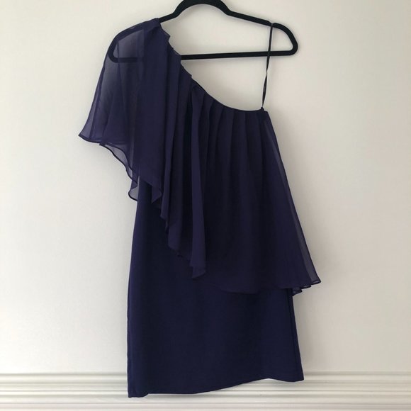 Forever 21 One Shoulder Dress in Royal Purple Size M - Picture 4 of 8
